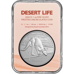 2024 $1 RAM Kangaroo 1oz Silver Frosted Unc. Coin