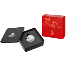 2024 $5 Lunar Dragon Domed 1oz Silver Coin DAMAGED BOX
