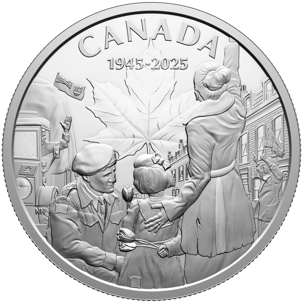 2025 Canada $20 VE Day 1oz Silver Coin