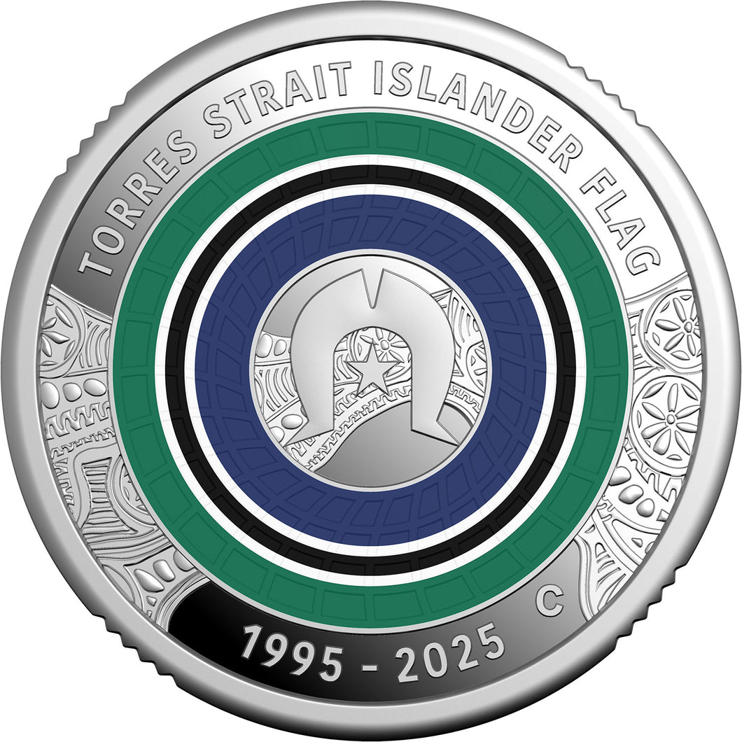 2025 $2 Torres Strait Islander Flag Silver Proof Coin