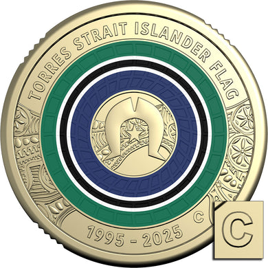 2025 $2 Torres Strait Islander Flag 'C' Mintmark Unc Coin