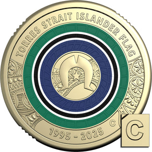 2025 $2 Torres Strait Islander Flag 'C' Mintmark Unc Coin