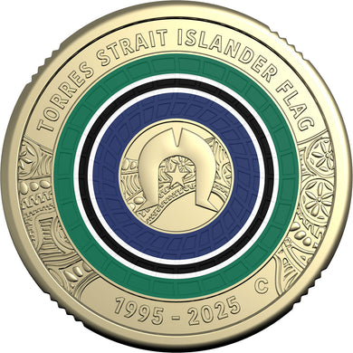 2025 $2 Torres Strait Islander Flag 'C' Mintmark Unc Coin
