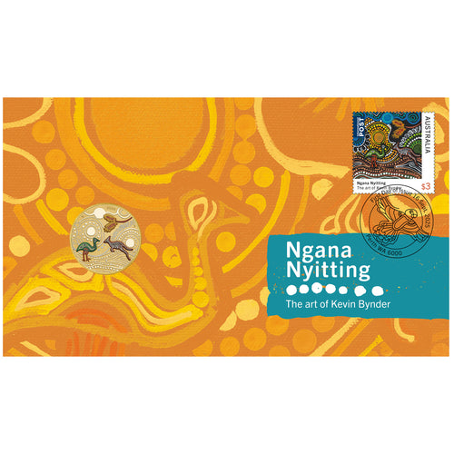 2025 $1 Ngana Nyitting - Green Emu - Stamp and Coin Cover