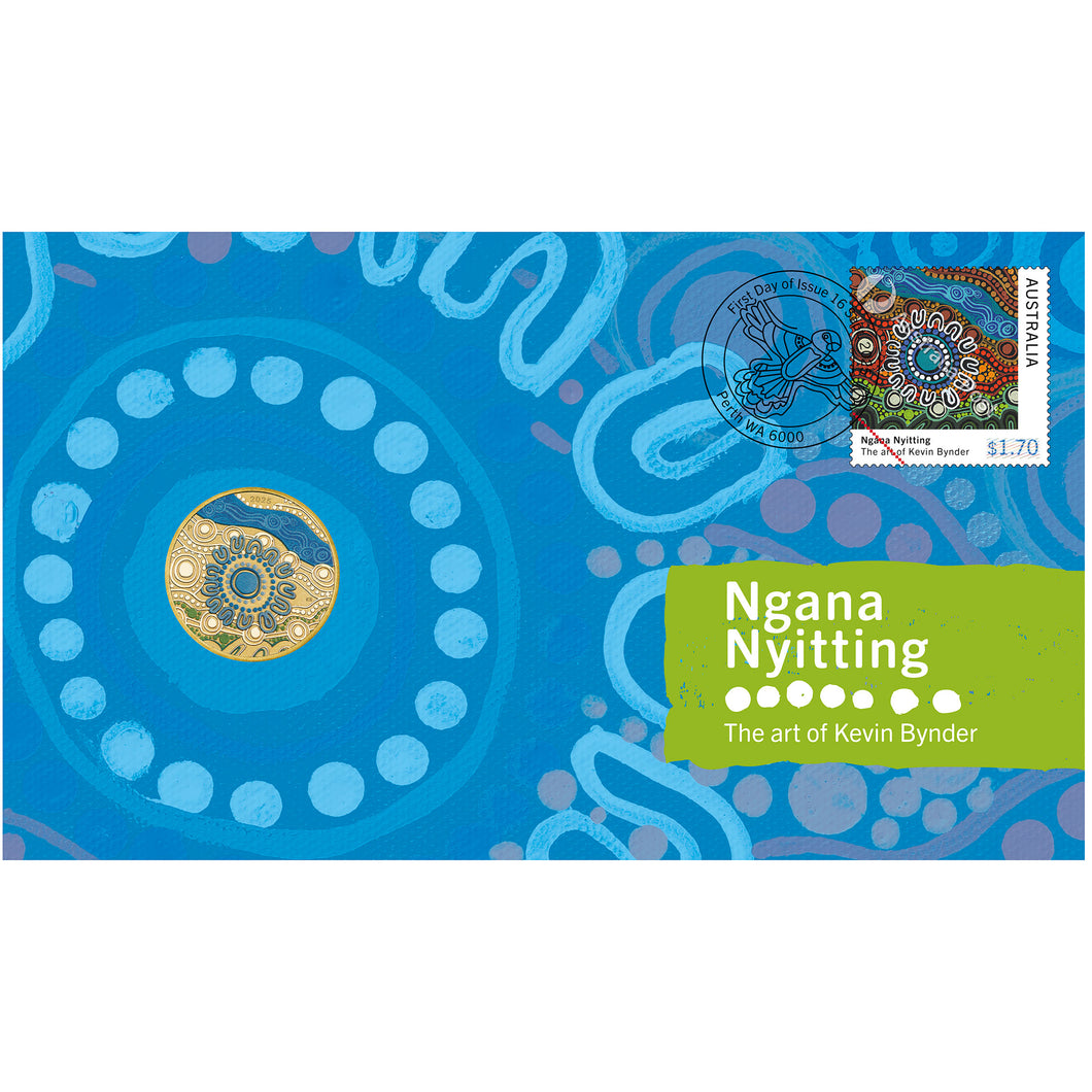 2025 $1 Ngana Nyitting - Blue River - Stamp and Coin Cover