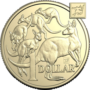 2025 $1 Sydney Money Expo Mob of Roos - Sydney Map Privy Mark Uncirculated Coin
