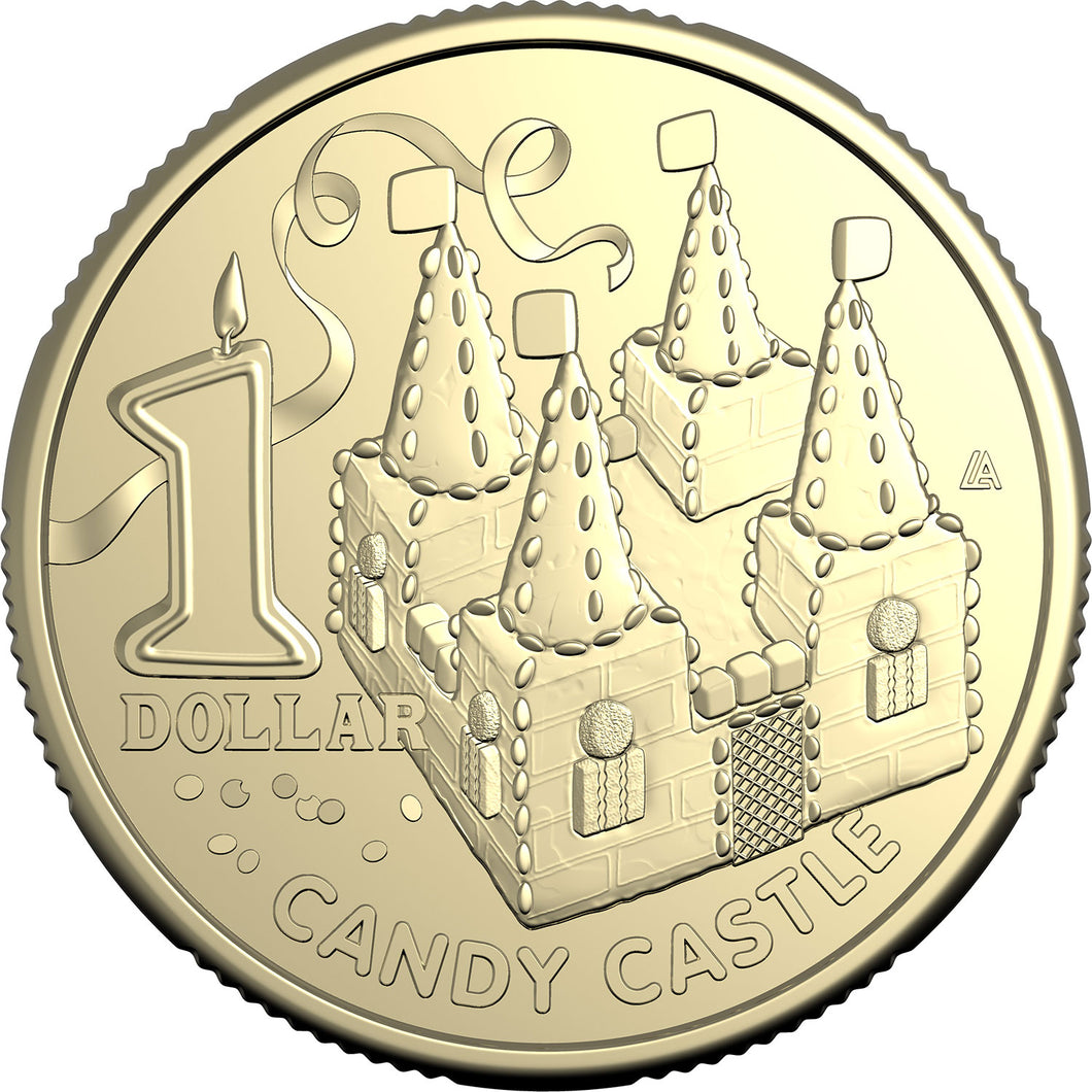 2025 $1 The Birthday Cake Book - Candy Castle Uncirculated Coin
