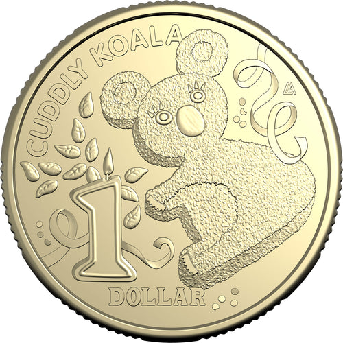 2025 $1 The Birthday Cake Book - Cuddly Koala Uncirculated Coin