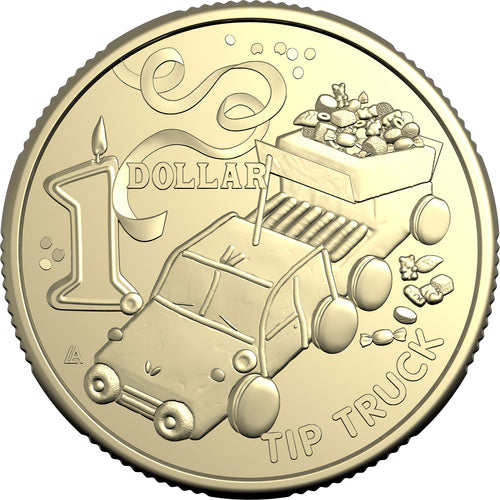 2025 $1 The Birthday Cake Book - Tip Truck Uncirculated Coin