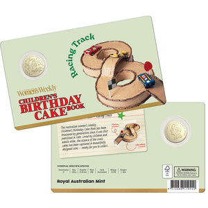 2025 $1 The Birthday Cake Book - Racing Track Uncirculated Coin