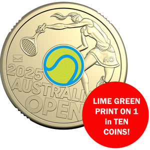 2025 $2 Women’s Australian Open Tennis Uncirculated Coin in Folder