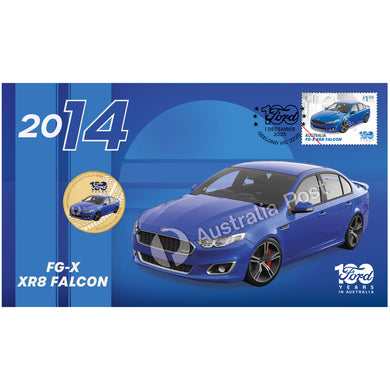 2025 $1 100yrs of Ford Australia FG-X XR8 Falcon Stamp & Coin Cover