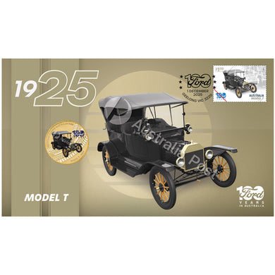 2025 $1 100yrs of Ford Australia Model T Stamp & Coin Cover