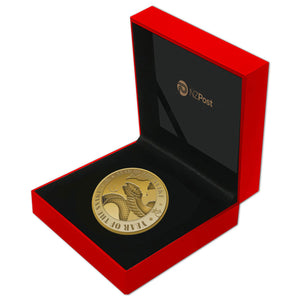 2025 NZ Year of the Snake Gold-Plated Medallion