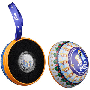 2025 $1 Bluey Christmas Silver Proof Coin