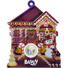 2025 $1 Bluey Christmas Al-br Unc coin on Card