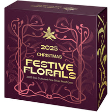 2025 50c Christmas Festive Florals Silver Proof Coin