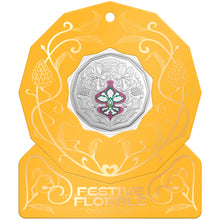 2025 50c Christmas Festive Florals Uncirculated Coin
