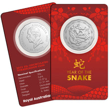 2025 50c Tetradecagon Lunar Snake Unc Coin