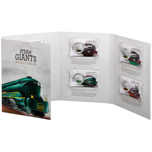 2025 50c Steam Giants Trains 7-coin Collection