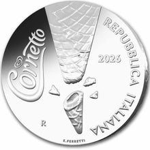 2026 Italy 1.5€ Cornetto Icecream Silver Proof Coin