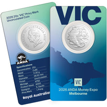 2026 20c Melbourne Money Expo 'VIC' Privy Mark Coin