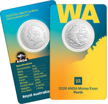 2026 20c Perth Money Expo 'WA' Privy Mark Coin