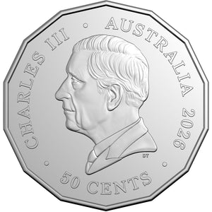 2026 50c Tetradecagon Lunar Horse Uncirculated Coin