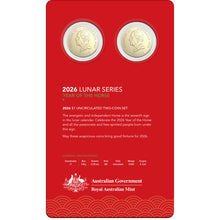 2026 $1 Lunar Horse Uncirculated Two-Coin Set