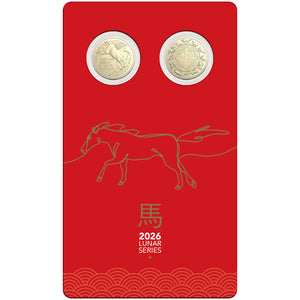 2026 $1 Lunar Horse Uncirculated Two-Coin Set
