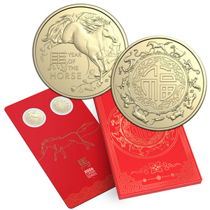 2026 $1 Lunar Horse Uncirculated Two-Coin Set