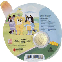 2027 $1 Bluey Cricket Al-br Unc coin on Card