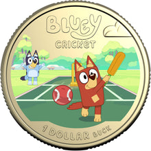 2027 $1 Bluey Cricket Al-br Unc coin on Card