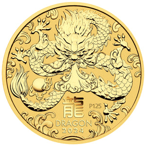 2024 50c Year of the Dragon 1/2oz Silver Ten-Coin Set