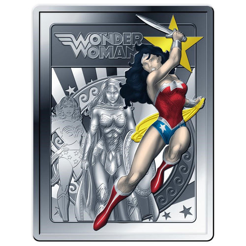 2025 France 10€ DC Comics 90th Ann: Wonder Woman Colour Silver Proof Coin