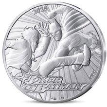 2025 France 10€ DC Comics 90th Ann: Batman & Joker Silver Coin