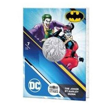 2025 France 10€ DC Comics 90th Ann: Harley & Joker Silver Coin