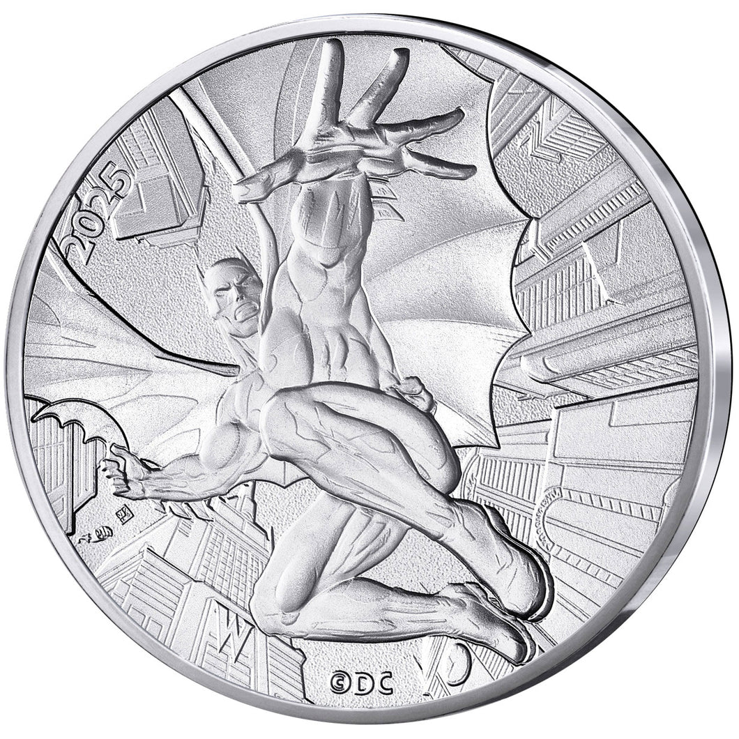 2025 France 10€ DC Comics 90th Ann: Batman Scene Silver Coin