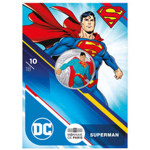 2025 France 10€ DC Comics 90th Ann: Superman Colour Silver Coin