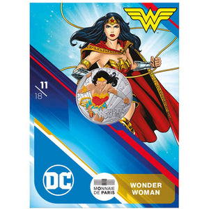 2025 France 10€ DC Comics 90th Ann: Wonder Woman Colour Silver Coin