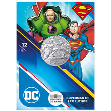 2025 France 10€ DC Comics 90th Ann: Superman & Lex Luthor Silver Coin
