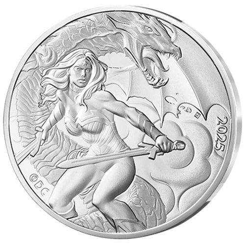 2025 France 10€ DC Comics 90th Ann: Wonder Woman the Amazon Warrior Silver Coin