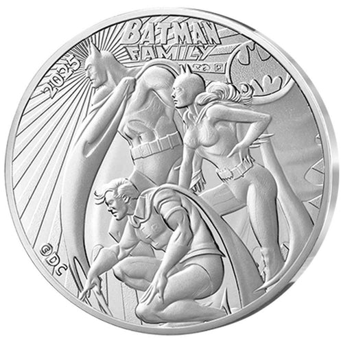 2025 France 10€ DC Comics 90th Ann: Bat Family Silver Coin