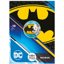 2025 France 10€ DC Comics 90th Ann: Logo Batman Colour Silver Coin