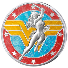 2025 France 10€ DC Comics 90th Ann: Logo Wonder Woman Colour Silver Coin