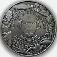 2026 Cameroon 2000Fr Alien Eye UHR 2oz Silver Coin