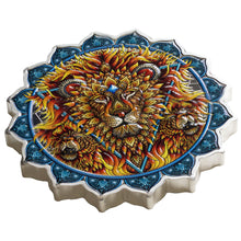 2023 Solomon Isl. $5 Phil Lewis Lion Chakra 2oz Silver Coin