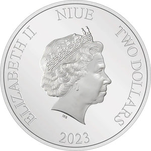 2023 Niue $2 Year of the Rabbit Bugs Bunny 1oz Silver Coin