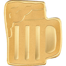 Palau $1 Beer Mug 0.5g Gold Coin