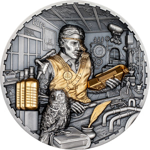 2023 Cook Isl. $20 Steampunk Science Lab 3oz Silver Coin